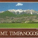 Mt Timpanogos Utah Valley Wasatch Mountains vintage postcard