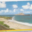 Waimanalo Bay Hawaii Rabbit Island vintage postcard