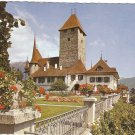 Lake Thun, Castle of Spiez Switzerland vintage postcard