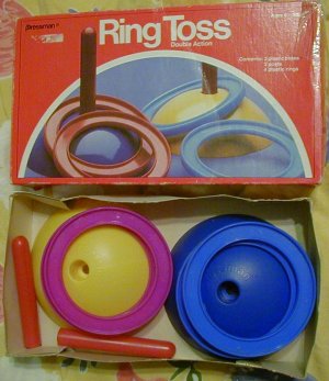 Pressman Ring Toss Double Action 1979 Game 2087 Complete