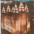 LDS Mormon Temple Salt Lake City Utah vintage postcard Latter Day Saints