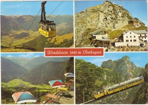 Wendelstein Oberbayern tram train Germany vintage postcard