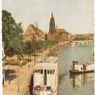 Frankfurt am Main Mainpromenade Rhine River vintage postcard