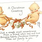 Christmas Greeting Rose O'Neill Kewpie 1976 The Ashers postcard