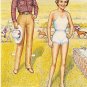 Nancy Reagan Rancher paper doll postcard