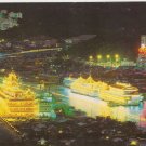 Floating Restaurants Jumbo Tai Pak Sea Palace Hong Kong vintage postcard