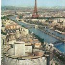 Palais de la Radio Seine Eiffel Tower Paris France vintage postcard
