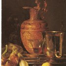 Willem Kalf Still Life Ewer Vessels Pomegrenate J Paul Getty Museum Malibu California 1980 postcard