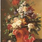 Jan Van Huysum Vase Flowers J Paul Getty Museum Malibu California 1983 postcard