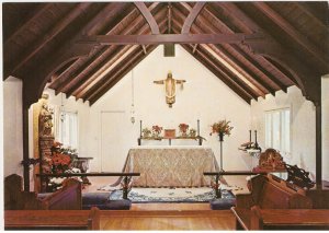 Bethlehem Chapel St Mary Retreat House Santa Barbara California vintage postcard