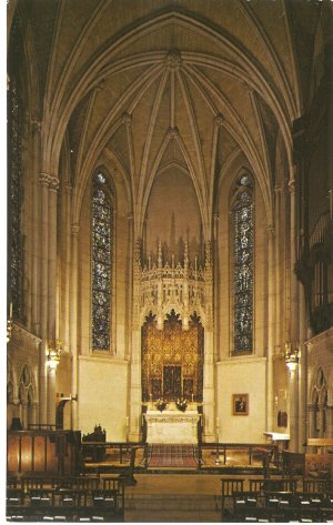 Grace Cathedral San Francisco CA Chapel of Grace vintage postcard