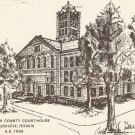 Christian County Courthouse Taylorville Illinois 1986 postcard