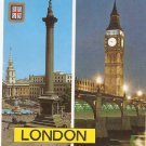 London Trafalgar Square Big Ben ST Paul Cathedral England postcard