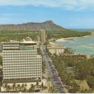 Top of Waikiki Diamond Head Business Plaza Hawaii vintage postcard