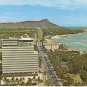 Top of Waikiki Diamond Head Business Plaza Hawaii vintage postcard