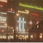 Frankfurt Germany at Night Hauptwache  vintage postcard
