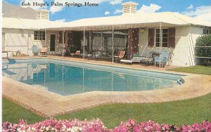 Bob Hope Palm Springs Home California vintage postcard