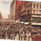 Noon Hour State Street Chicago Illinois vintage postcard