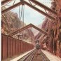 Hanging Bridge Royal Gorge Colorado 1911 vintage postcard