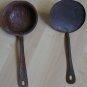 Lot 2 old vintage metal utensils ladle scoop turner Tin