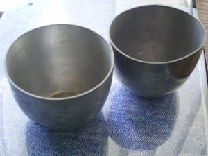 Lot 2 Kirk Stieff Pewter Cups Thomas Jefferson Memorial Monticello P50