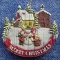 Merry Christmas Ornament Winter Scene Snowman Children