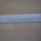 Ruler Conestoga National Bank of Lancaster Metal 1952