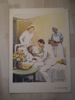 All Are Helpers Providence Lithograph Vintage Margaret Ayer print