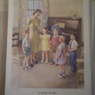 A Song of Joy Providence Lithograph Vintage Handsaker print