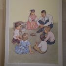 Caring For A Pet Providence Lithograph 1963 Handsaker print