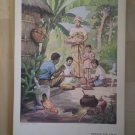 Friends Far Away Providence Lithograph Vintage Ayer Print