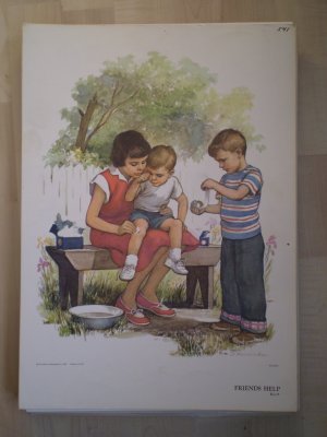 Friends Help Providence Lithograph 1957 Handsaker Print