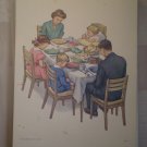 Giving Thanks Providence Lithograph 1958 Handsaker Print
