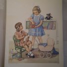Happy Times At Church Providence Lithograph 1957 Handsaker print