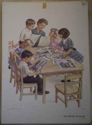 My Heart Is Glad Providence Lithograph 1961 Handsaker