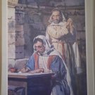 Paul Writes From Prison Providence Lithograph Woodward Print 1962