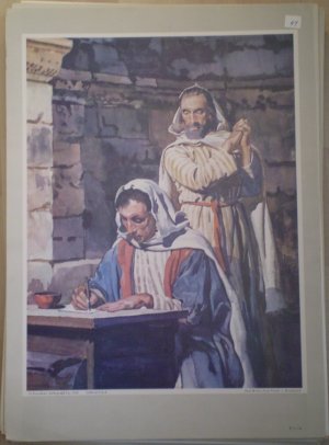 Paul Writes From Prison Providence Lithograph Woodward Print 1962