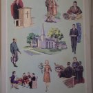 People in Our Church Providence Lithograph 1965 Timmins Print