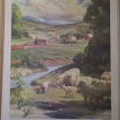 Seedtime Providence Lithograph 1960 Foxley print
