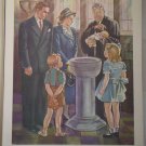 Thank You God Providence Lithograph Vintage Pointer Print