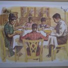 The Church Prays Providence Lithograph 1965 Caddell print