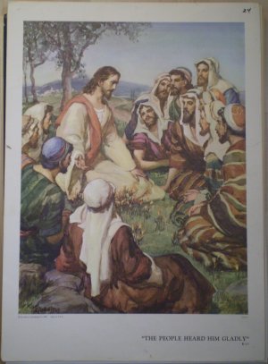 The People Heard Him Gladly Providence Lithograph 1959 Godwin print