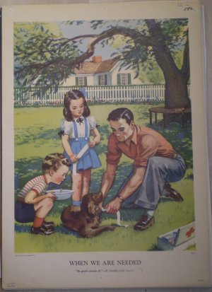 When We Are Needed Providence Lithograph Vintage Ryan print