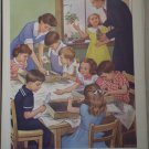 With Friends In Church Providence Lithograph Vintage Handsaker Print