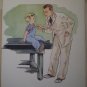Child With Doctor Boy Examination Vintage Jenkins Litho Print Poster