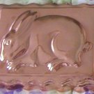 Vintage Copper Rabbit Mold Bunny Rectangle 6.5" x 8.5"