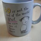Hallmark Mug Shoebox 40 is not the end of the world 1988