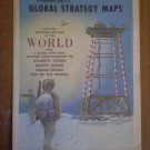 Hammond Global Strategy Maps Gazetteer Map of the World Vintage