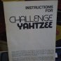 Challenge Yahtzee 1974 Lowe Milton Bradley 2420 Dice Game
