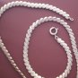 Vintage Sterling Silver Necklace 16"Choker Link